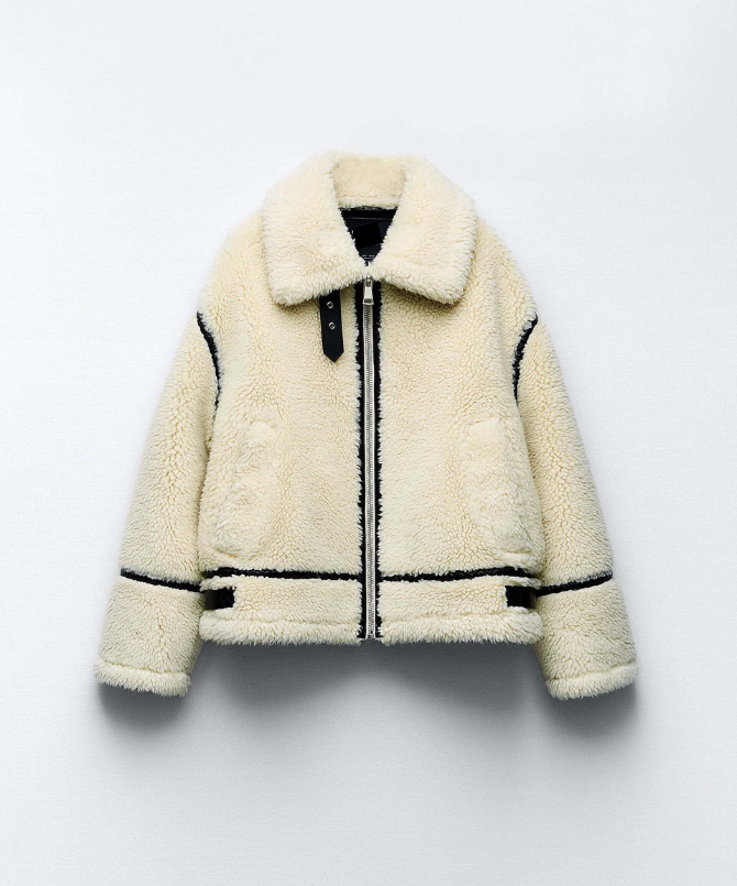 White Teddy Fleece Jacket